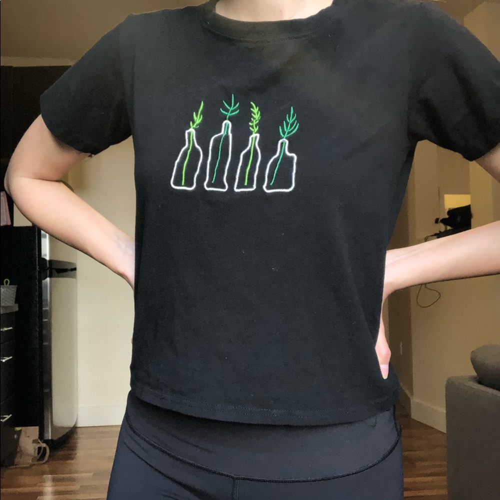 SHEIN Plant Graphic Tee